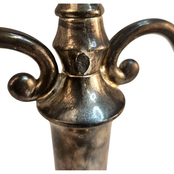 Vintage GODINGER Silver Plated Candle Stick Light Candelabra with patina and mis - Picture 3 of 10